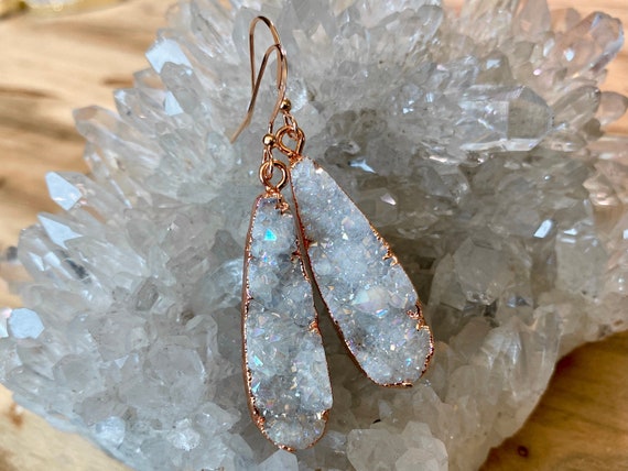 Etsy druzy deals earrings