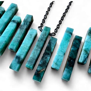 Raw emerald necklace for men women Couples necklace Mens emerald jewelry Real emerald bar necklace Gift for boyfriend girlfriend necklace