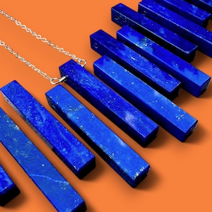 Ruwe lapis lazuli ketting voor mannen vrouwen blauwe lapis ketting vriendin vriendje sieraden gouden lapis lazuli hanger mannen koppels kettingen