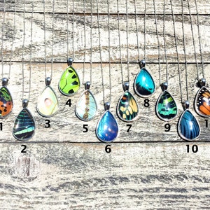 Peut inclure: Onze pendentifs en forme de goutte d'eau contenant des ailes de papillon. Chaque pendentif est sur une cha&icirc;ne argent&eacute;e et num&eacute;rot&eacute; de 1 &agrave; 11.
