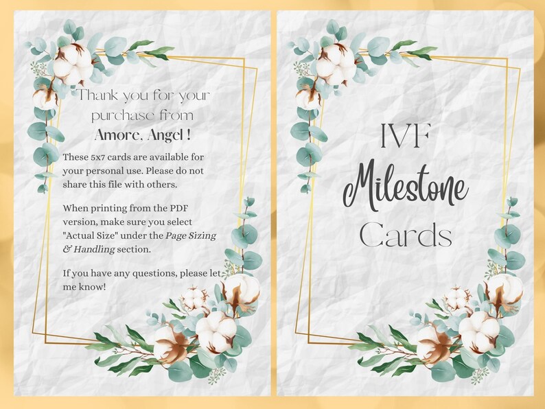40 IVF Milestone Cards | Digital Download | IVF Cards | Fertility ...