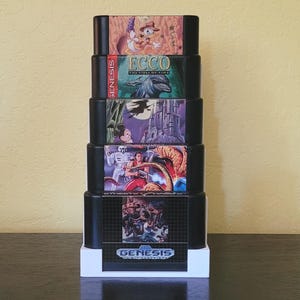 Sega Genesis 5 Game Cartridge Display Organizer