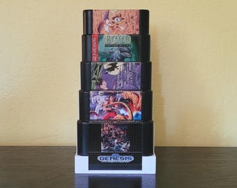 Sega Genesis 5 Spiel Modul Organizer