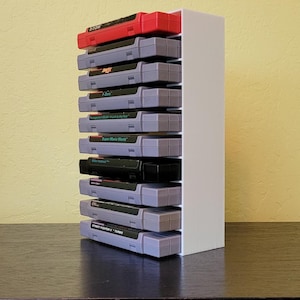 SNES 10 ゲームカートリッジ ディスプレイ オーガナイザー スーパー ニンテンドー