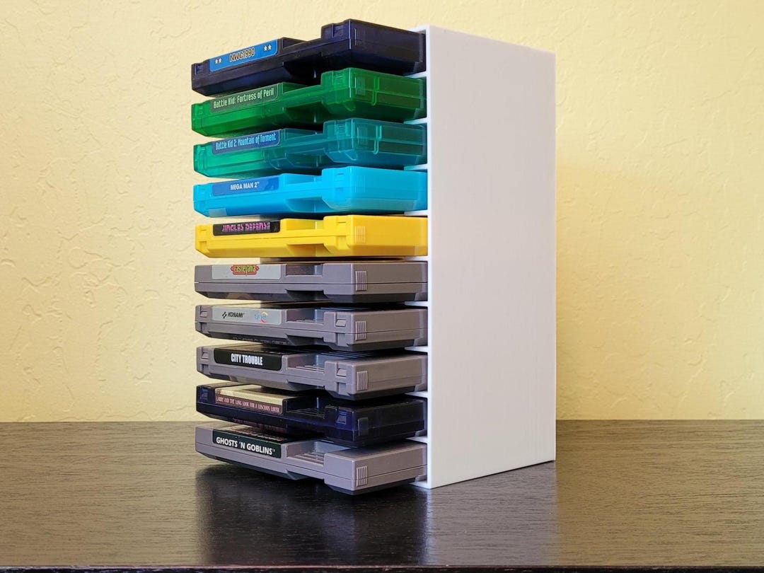 NES Game Cartridge Display Organizer - Nintendo Entertainment System ...