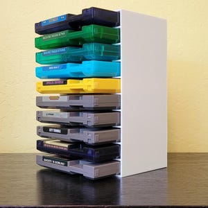 NES Game Cartridge Display Organizer - Nintendo Entertainment System - Multiple Sizes & Colors