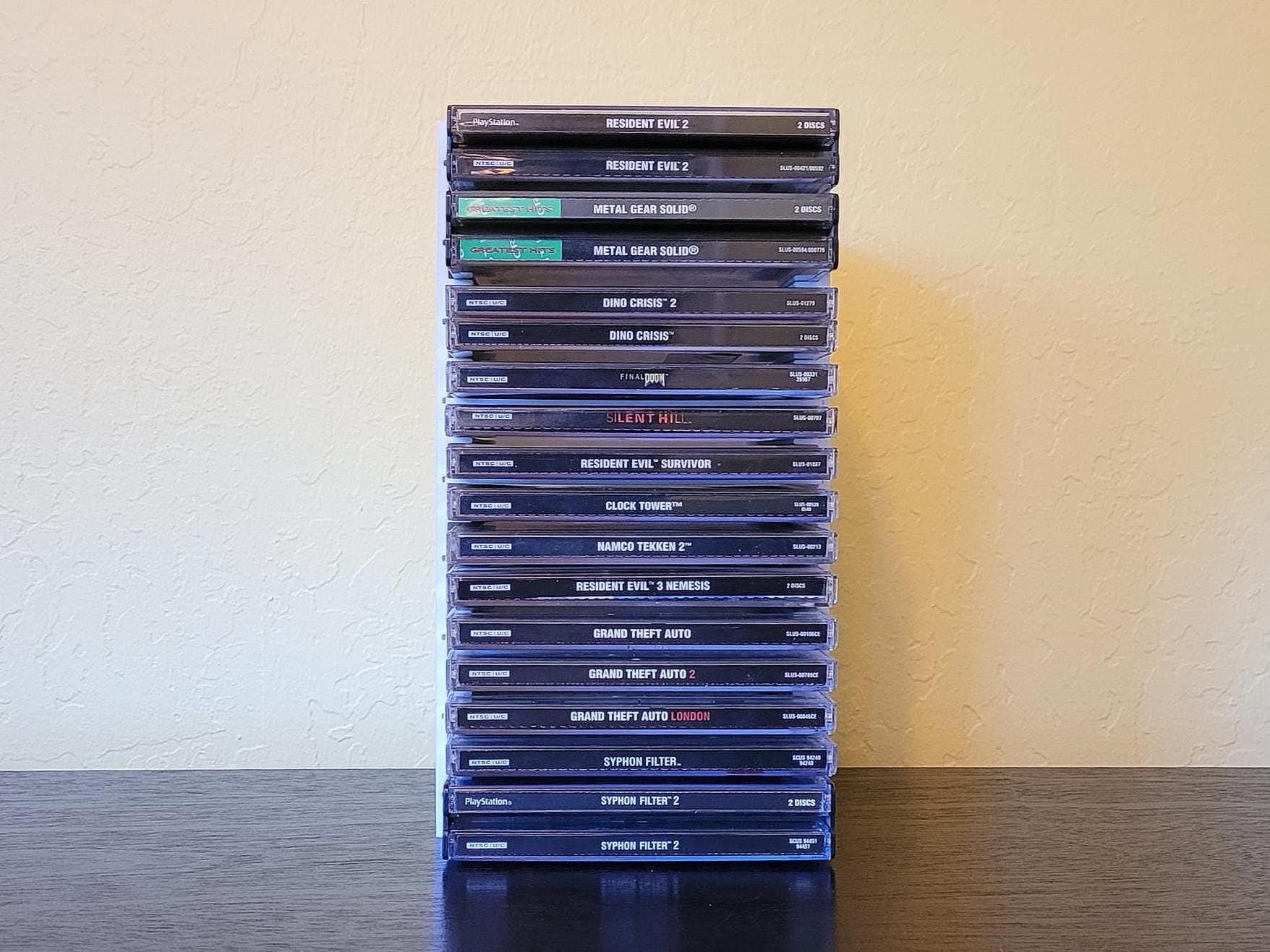 Modular PS1 Game Display Organizer - Fits Single and Double NTSC-U ...