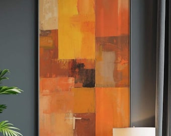 Boho Desert Sunset Print: Abstract Minimalist Wall Art (Digital Download)