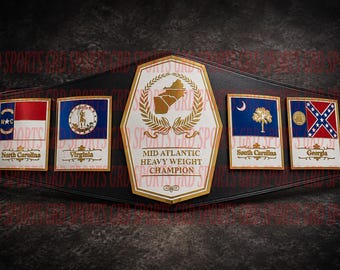 Mid-Atlantic Heavyweight Championship Replica Belt | Vintage NWA Wrestling Title Belt