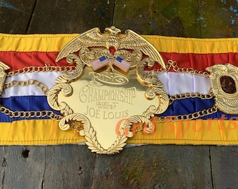 Joe Louis Ring Magazine Wrestling Championship Title replica Belt Adult Size