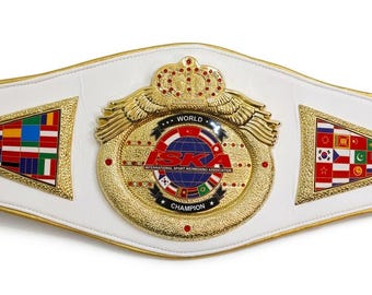 ISKA World Kickboxing Championship Replica titelriem - volwassen maat Premium