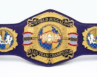 JCW World Juggalo Tag Team Championship-riem Messing platen 2 mm/4 mm