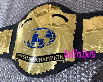 USWA Unified World Heavyweight Wrestling Championship Belt 2mm Brass