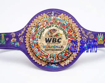 WBC the Commemorative Nahui Huey Altepemeh Septiember champion boxing Belt 2mm/4mm