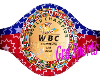 Cintura commemorativa WBC Juneteenth Freedom 2022, replica del campionato mondiale di boxe, 2 mm
