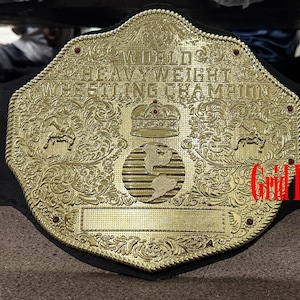 Big Gold Heavyweight Wrestling Championship Belt 4mm Die Casting