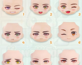 OB11 YMY Nendoroid Doll Faceplates – Custom GSC-Style Anime Expressions – Collection 2