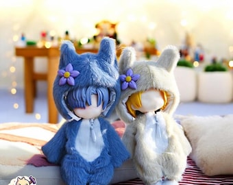 Fluffy Fox Costume for Nendoroid, Obitsu 11 & BJD Dolls ymy