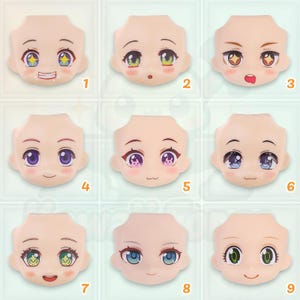 OB11 YMY Nendoroid Doll Faceplates – Custom GSC-Style Anime Expressions – Collection 3