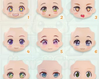 OB11 YMY Nendoroid-poppenfaceplates – aangepaste anime-uitdrukkingen in GSC-stijl – collectie 3