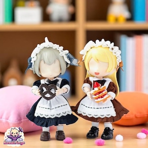 OB11 Retro Maid Dress Set for Nendoroid, Obitsu 11 & BJD Dolls ymy