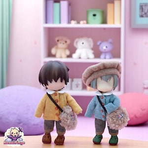 OB11 4-Piece Autumn Outfit Set for Nendoroid, Obitsu 11 & BJD Dolls ymy