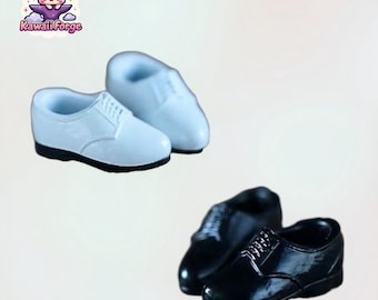 Mini Leather Shoes for OB11, YMY, Nendoroid Doll, 1/12 BJD – Dress Shoes for Custom Dolls