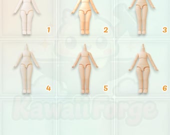 Customizable Doll Body for Nendoroid, Obitsu 11 & BJD Dolls ymy – Small (10cm) and Standard (11cm) Sizes