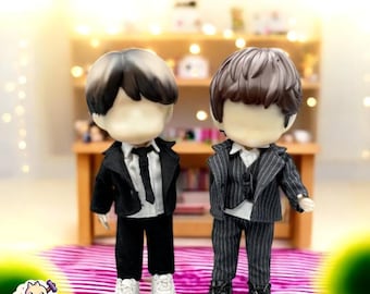 Formal Suit Set – Elegant Business Outfit for Nendoroid, Obitsu 11 & BJD Dolls ymy