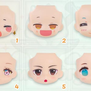 OB11 YMY Nendoroid Doll Faceplates – Custom GSC-Style Anime Expressions – Collection 4