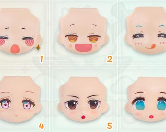 OB11 YMY Nendoroid Doll Faceplates – Custom GSC-Style Anime Expressions – Collection 4