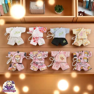 OB11 Summer Japanese Yukata Pajama Set for Nendoroid, Obitsu 11 & BJD Dolls ymy