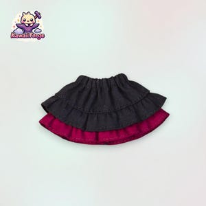 OB11 Doll Clothes Layered Ruffle Skirt – Fits Molly, Body9, GSC, YMY, 12 Points Dolls, and Obitsu 11