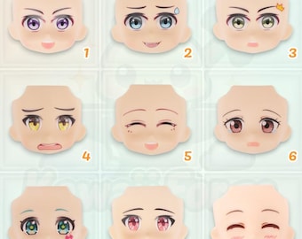 OB11 YMY Nendoroid Doll Faceplates – Custom GSC-Style Anime Expressions – Collection 1