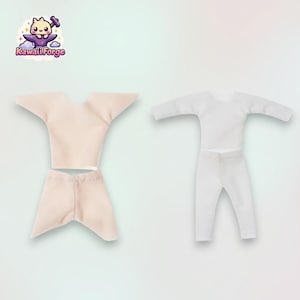 OB11 Doll Clothes Anti-Staining Bottoming Clothes High Elastic Suit Thin Section for Nendoroid, Obitsu 11 & BJD Dolls ymy