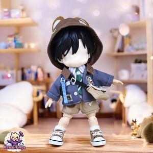 Bear-Themed Doll Outfit Set for Nendoroid, Obitsu 11 & BJD – Adorable and Stylish