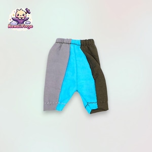 OB11 Color-Block Harem Pants – Multiple Colors – GSC YMY 12 Points BJD Joggers for Nendoroid Dolls and 1/12 bjd Figures