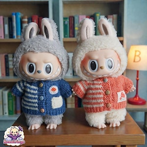 Cozy Knit Sweater Set for 15cm Labubu Doll