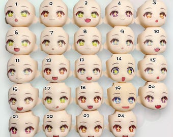 OB11 schattige glitter/glanzende ogen, Star Eyes GSC Clay Face OB11 vervangend gezicht voor Nendoroid-, Obitsu 11- en BJD-poppen ymy