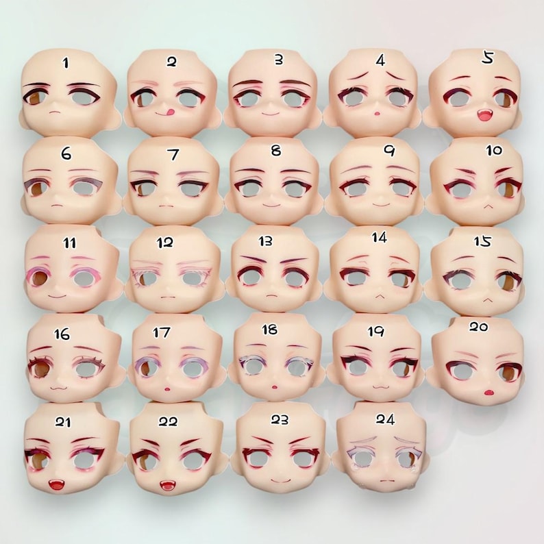 OB11 Customizable Open-eye Faceplates for OB11, GSC, and Clay Figures ...