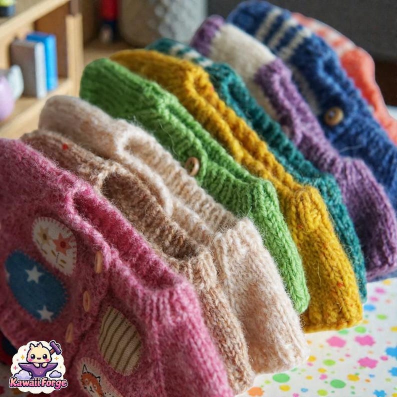 Handmade Style Knitted Clothes for Labubu Doll