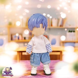 OB11 Striped Sweatshirt (Long & Short Sleeve) for Nendoroid, Obitsu 11 and BJD Dolls ymy