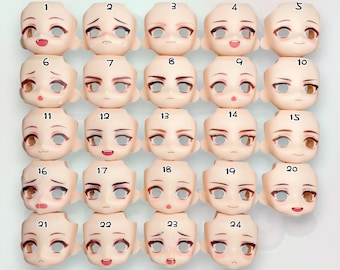 OB11 Collection 2 blanco frontplatenset voor Nendoroid-, Obitsu 11- en BJD-poppen ymy