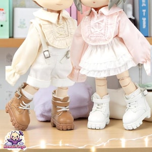 OB11 Martin Combat Boots med spänne för Nendoroid-, Obitsu 11- och BJD-dockor ymy