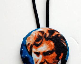 Han Solo Fabric Covered Giant Button Ponytail Holder