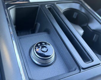 Patent Pending - Flush Mount 2021-2025 F150 / Lightning Stick to Rotary Shift Conversion Mount / Cubby (Drop-In Replacement)