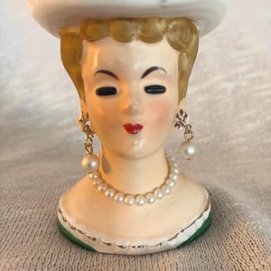 Miniature Lady Head Vase