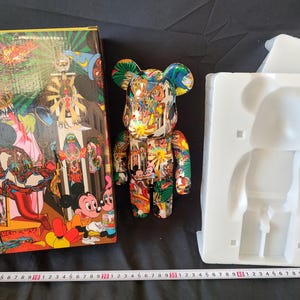 BE@RBRICK Medicom toy Bearbrick 400% Tanaami Keiichi Mickey Mouse w/Box-g0123-3