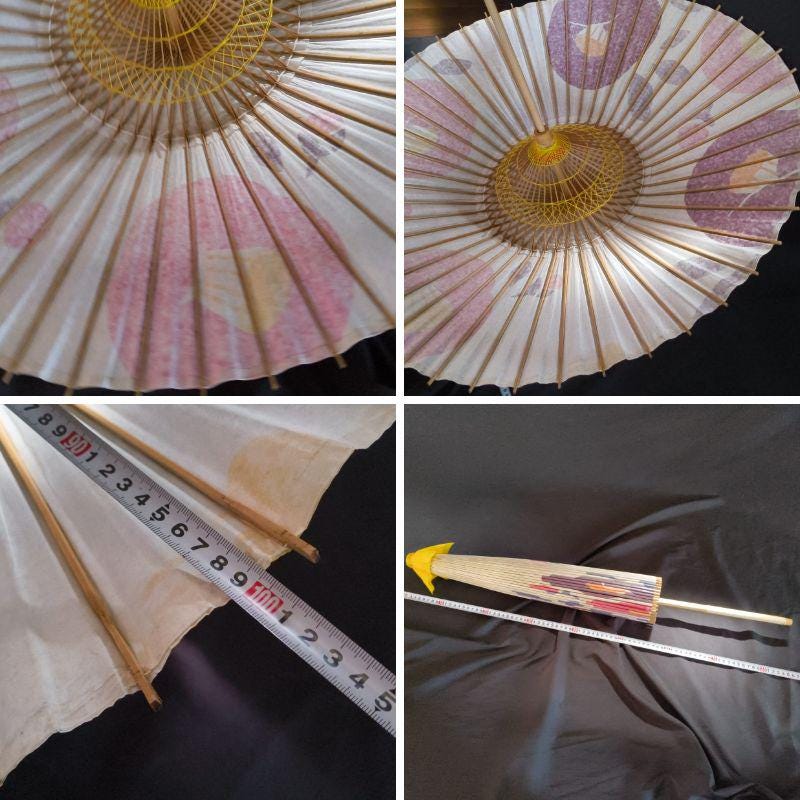 日本の番傘 伝統的な油紙日傘 赤い和傘 手作り 竹製フレーム 文化的