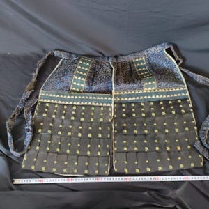 Authentic HAIDATE Japanese Antique SAMURAI Yoroi Chain Armor EDO Era -h0821-